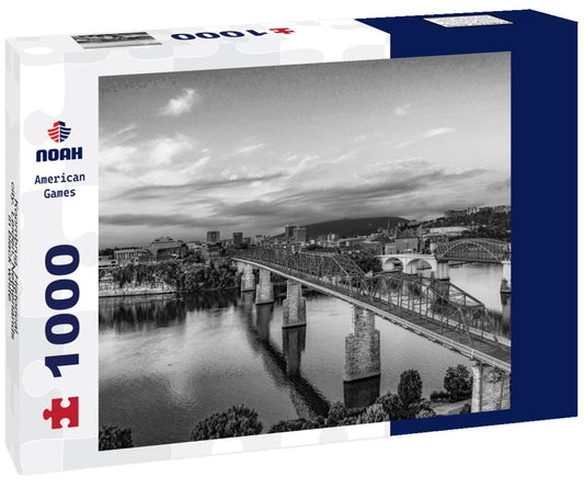 Noah Jigsaw Puzzle Koornbrug, Historical city, Leiden, Netherlands in black white 1000 pieces