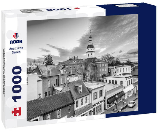 Noah Jigsaw Puzzle Lake Hofvijver, in Den Haag, Netherlands in black white 1000 pieces