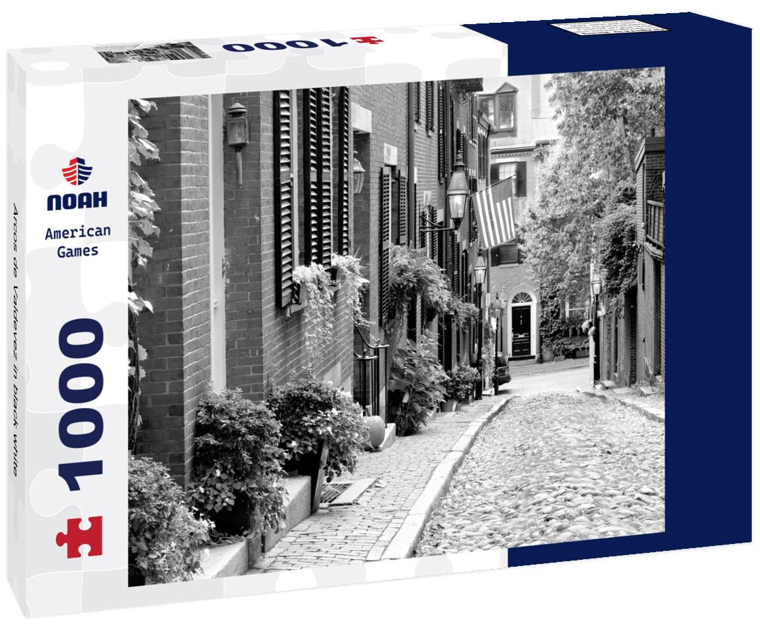 Noah Jigsaw Puzzle Arcos de Valdevez in black white 1000 pieces