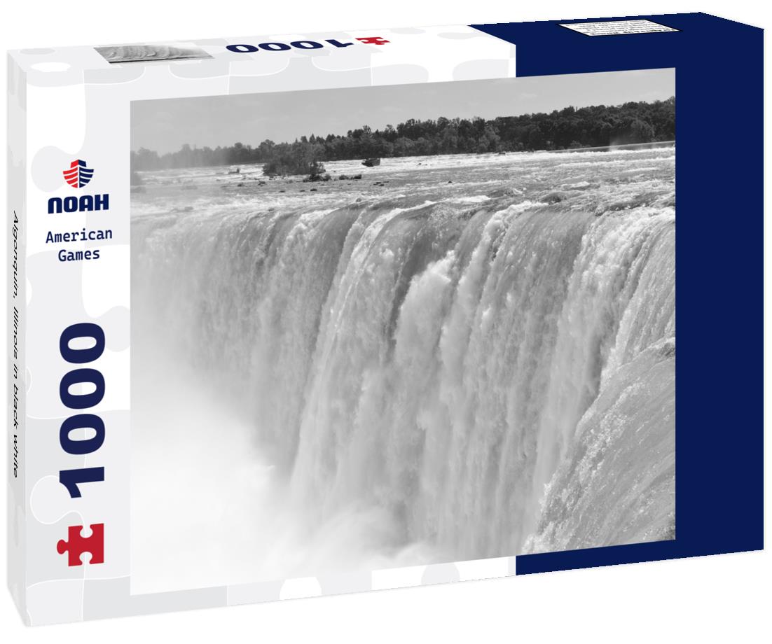 Noah Jigsaw Puzzle Algonquin, Illinois in black white 1000 pieces