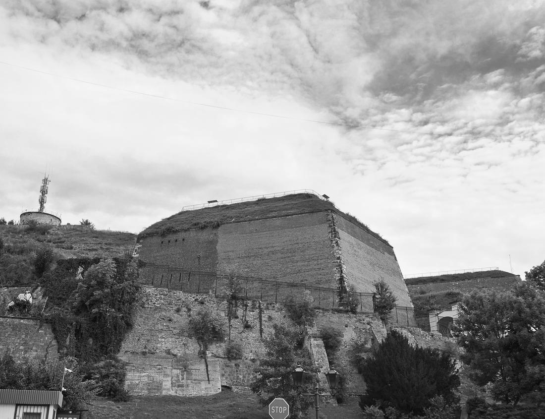 Noah Jigsaw Puzzle panoramic view of the beautiful Lake Garda, Riva del Garda town and Lake Garda in autumn, Trentino Alto Adige, Italy in black white 1000 pieces