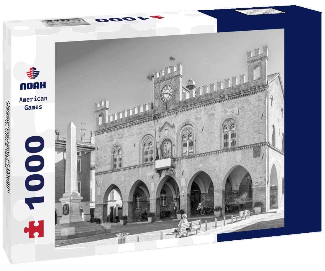 Waikiki beach, Honolulu, Hawaii 1000pc PuzzleBlack and White