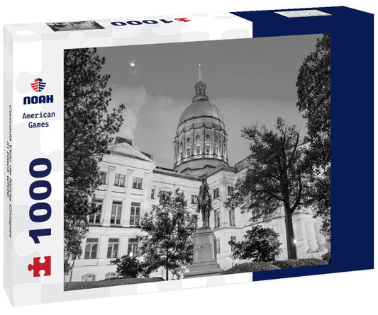 Noah Jigsaw Puzzle Cascada Velo de Novia Chiapas in black white 1000 pieces