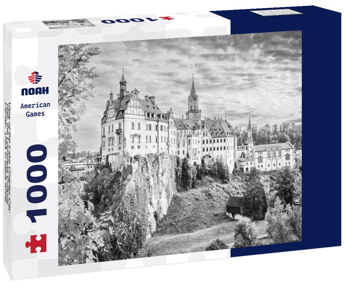 the Lake Charles City Hall, the Louisiana Cultural Center, USA 1000pc PuzzleBlack and White