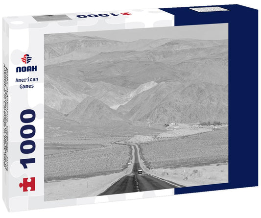 Noah Jigsaw Puzzle Baths of Antoninus, Carthage, Tunis, Tunisia. Roman ruins of the Baths of Antoninus in Carthage in black white 1000 pieces