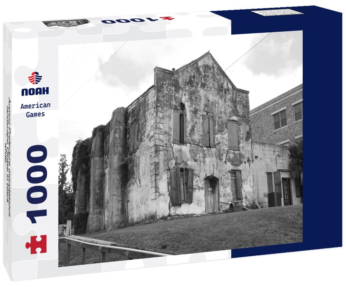 Noah Jigsaw Puzzle Aomori Prefecture mountainous landscape Oirase in black white 1000 pieces