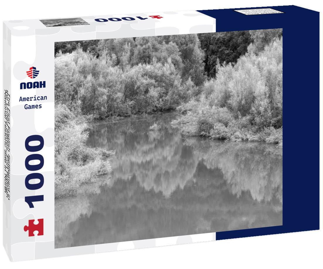 Noah Jigsaw Puzzle The First English Settlement in the United States, Fort Raleigh National Historic Site in North Carolina in black white 1000 pieces