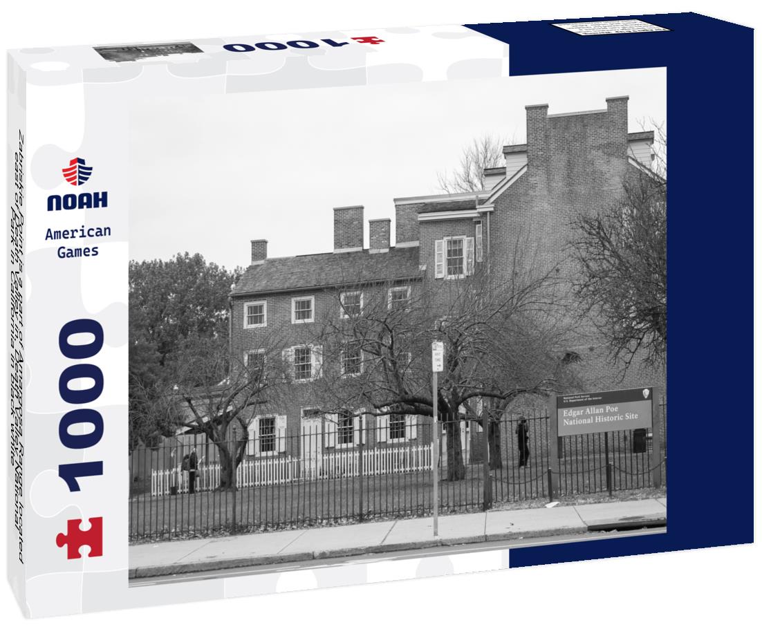 Zabriskie Point is a part of Amargosa Range located east of Death Valley in, Death Valley National Park in California 1000pc PuzzleBlack and White