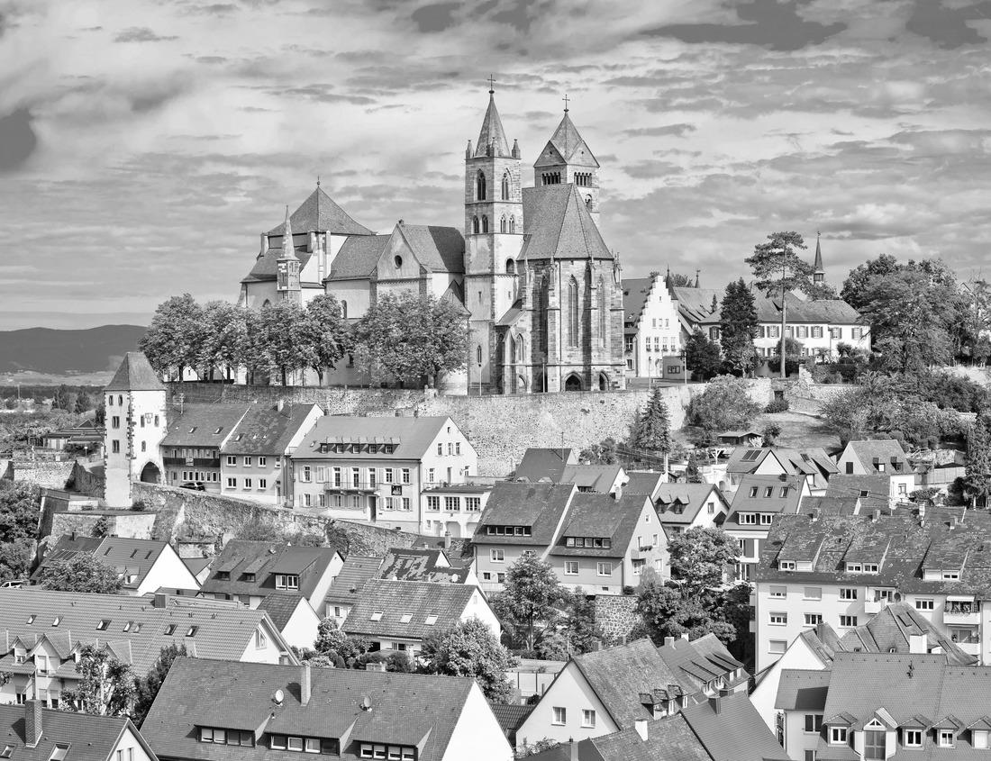 Noah Jigsaw Puzzle Kinkakuji Temple by the middle of the pond surrounded with Japanese garden in black white 1000 pieces