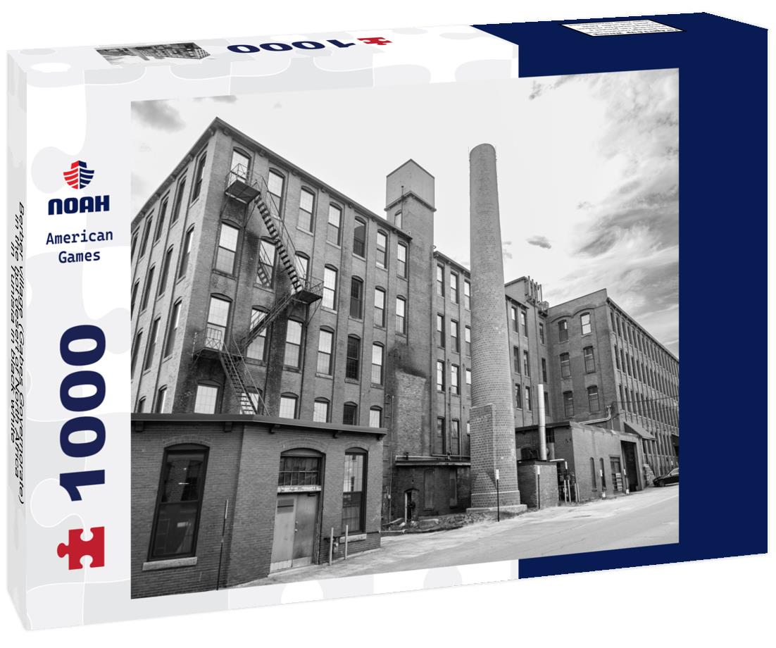 Noah Jigsaw Puzzle Berber village (Gabes Governorate) in the hot desert of North Africa in Tunisia in black white 1000 pieces