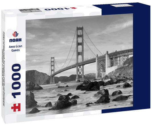 Noah Jigsaw Puzzle Fascinating rock formation made of decaying rocks in Providence Canyon in rural Lumpkin, Georgia in black white 1000 pieces