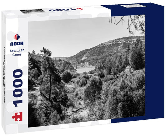 Waldeck Castle on the Edersee 1000pc PuzzleBlack and White
