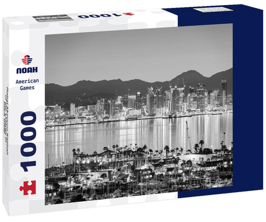 Noah Jigsaw Puzzle Rabat Morocco Kasbah of the Udayas in black white 1000 pieces