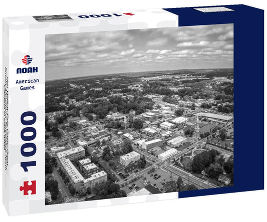 Noah Jigsaw Puzzle Hen Wallow Falls Cosby Great Smoky Mountains Tennessee North Carolina in black white 1000 pieces