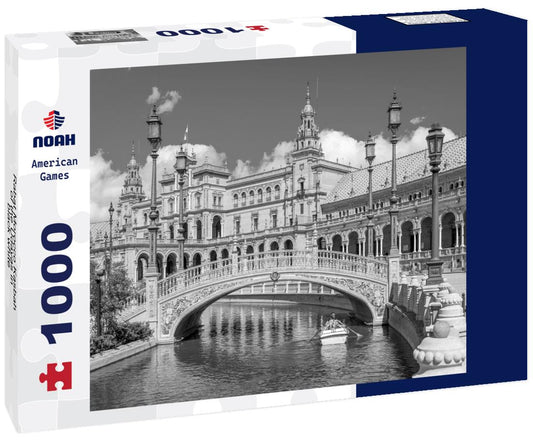 Noah Jigsaw Puzzle Rabat Morocco Kasbah of the Udayas in black white 1000 pieces