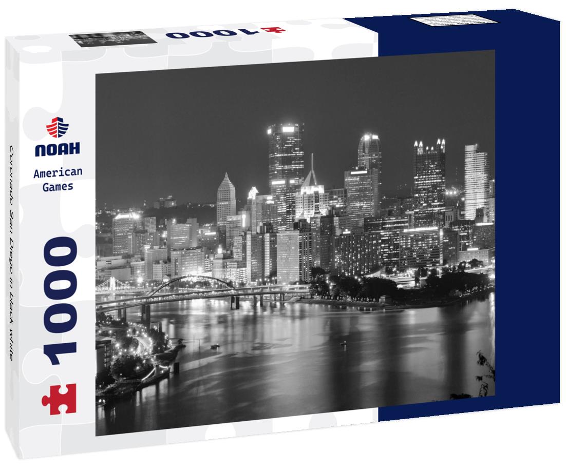 Noah Jigsaw Puzzle Coronado San Diego in black white 1000 pieces