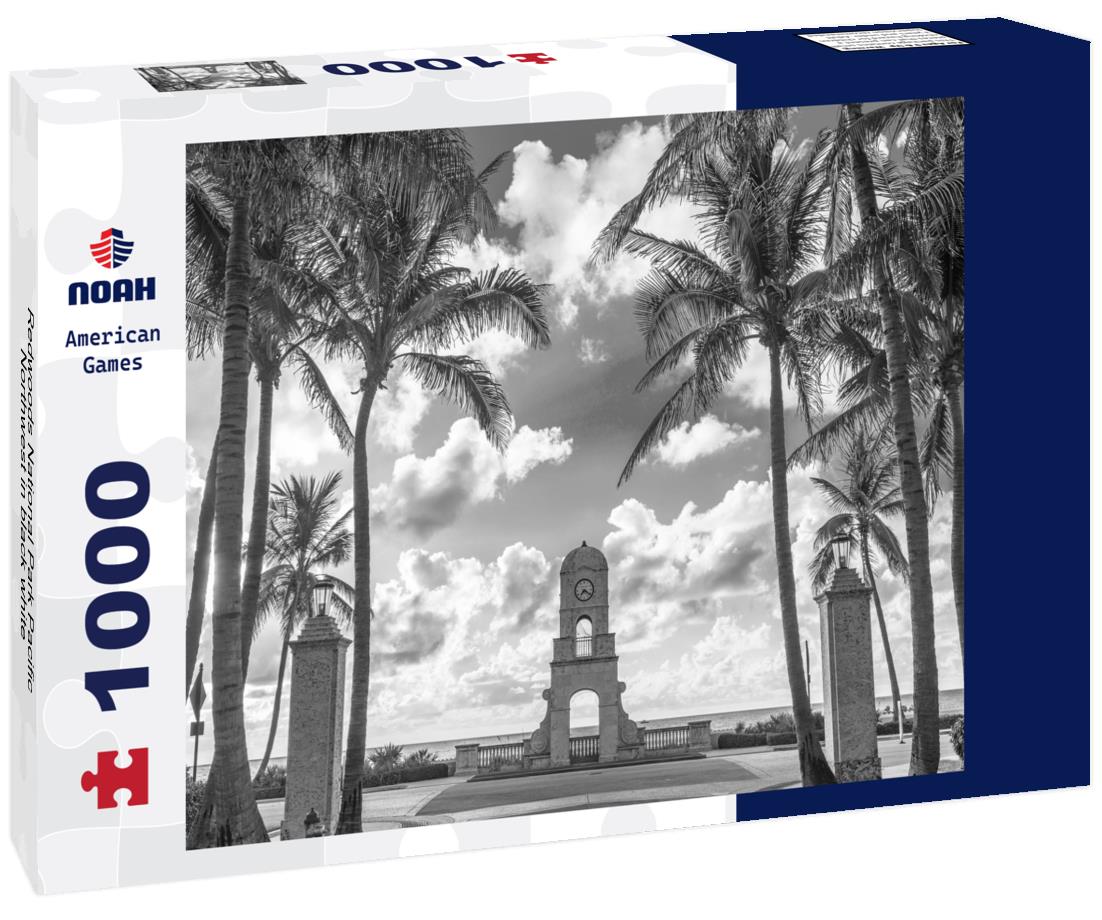 Noah Jigsaw Puzzle Redwoods National Park Pacific Northwest in black white 1000 pieces