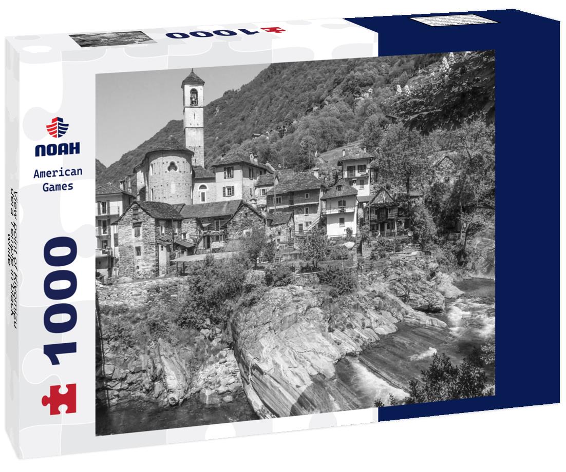 Noah Jigsaw Puzzle View point of Kiyomizu-dera Temple in black white 1000 pieces