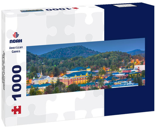Noah Jigsaw Puzzle Boone, North Carolina, USA campus and town skyline at twilight panorama 1000 pieces