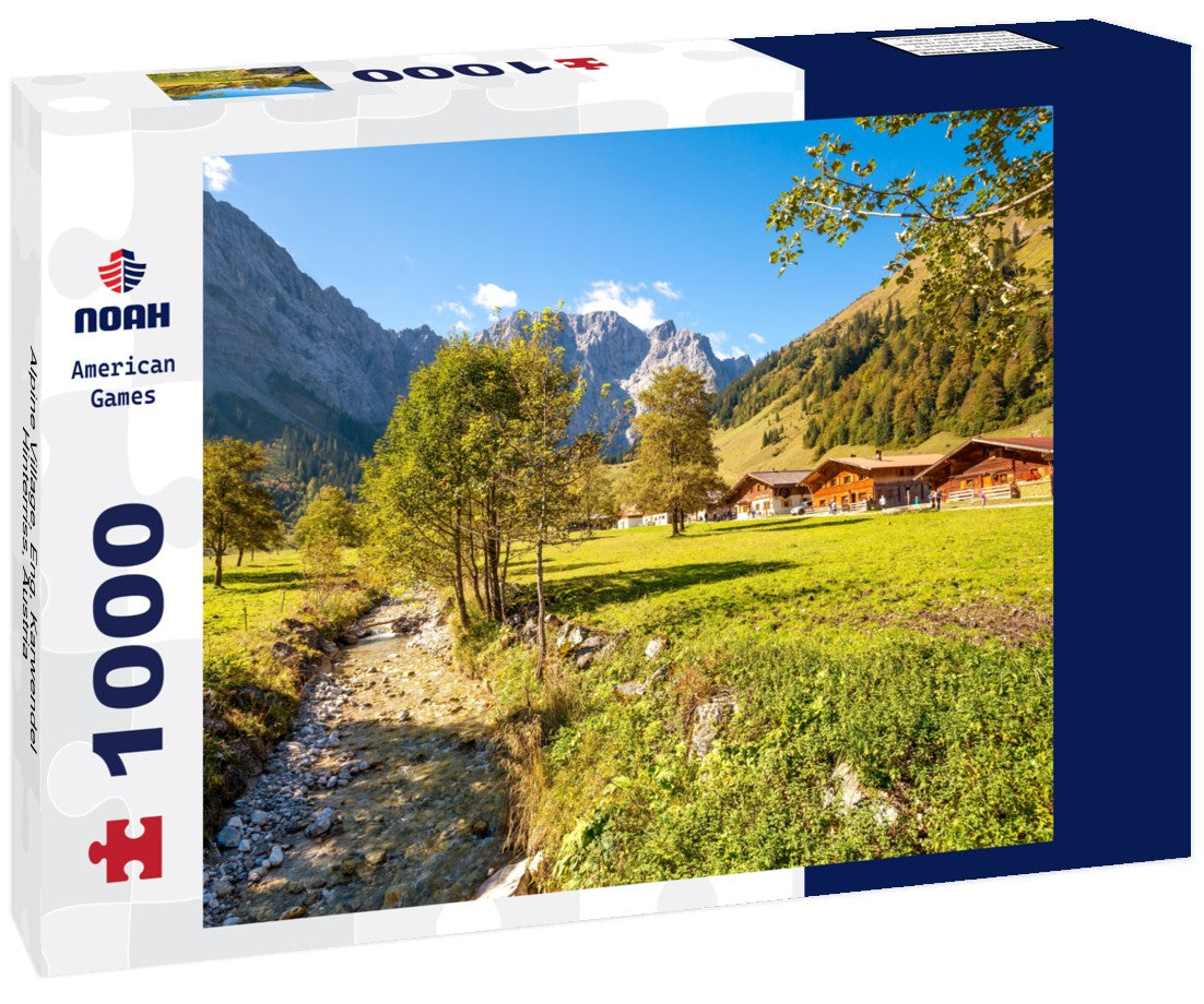 Noah Jigsaw Puzzle Alpine Village, Eng, Karwendel, Hinterriss, Austria 1000 pieces