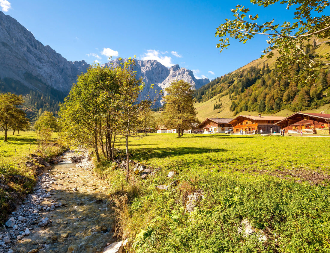 Noah Jigsaw Puzzle Alpine Village, Eng, Karwendel, Hinterriss, Austria 1000 pieces
