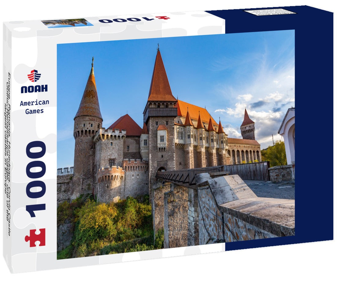 Noah Jigsaw Puzzle Europe, Romania, Hunedoara. Corvin Castle, Gothic-Renaissance castle, one of the largest castles in Europe 1000 pieces