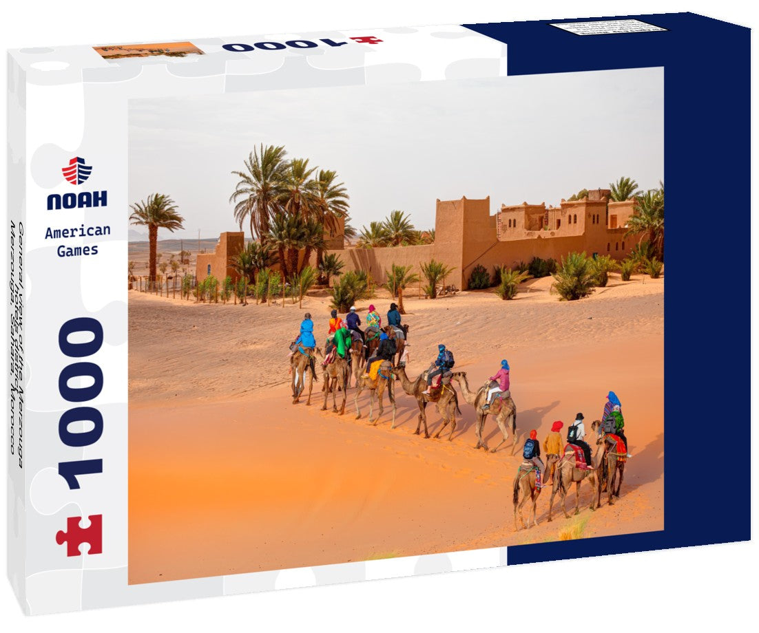 Noah Jigsaw Puzzle General view of the Merzouga hotels district - Merzouga, Sahara, Morocco 1000 pieces