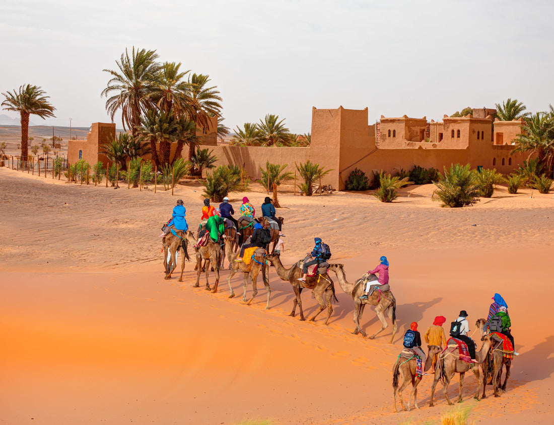 Noah Jigsaw Puzzle General view of the Merzouga hotels district - Merzouga, Sahara, Morocco 1000 pieces