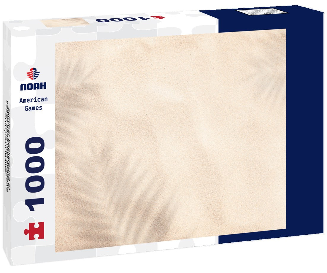 summer background of beach sand with shadows from palm leaves 1000pc Puzzle
