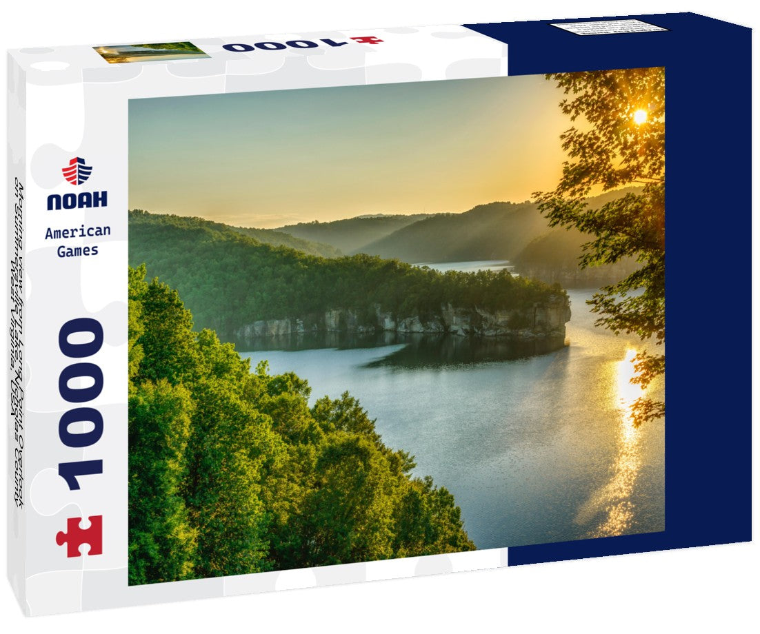 Noah Jigsaw Puzzle Morning view from Long Point Overlook on Summersville Lake, Nicholas County, West Virginia, USA 1000 pieces