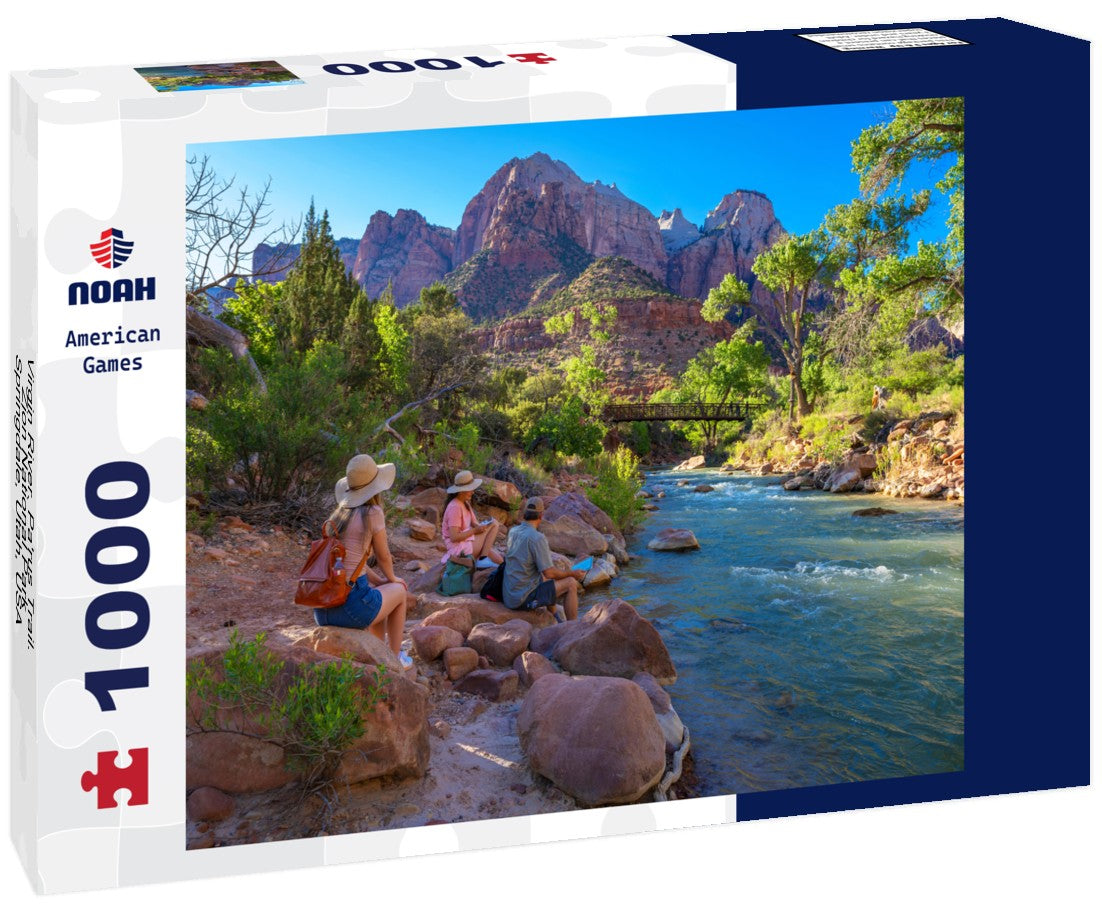Virgin River. Pa'rus Trail. Zion National Park, Springdale, Utah, USA 1000pc Puzzle