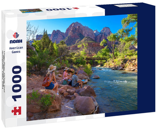 Noah Jigsaw Puzzle Virgin River. Pa'rus Trail. Zion National Park, Springdale, Utah, USA 1000 pieces