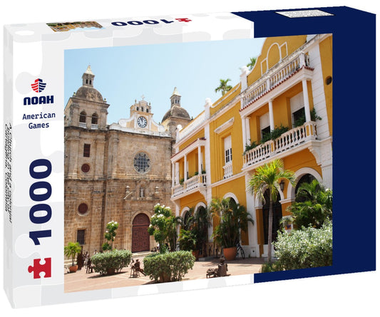 Noah Jigsaw Puzzle A Church and a colonial building in the city of Cartagena, Colombia 1000 pieces