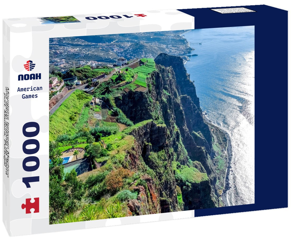 Noah Jigsaw Puzzle Mountains between Machico and Santo António da Serra, port, Madeira, Portugal 1000 pieces