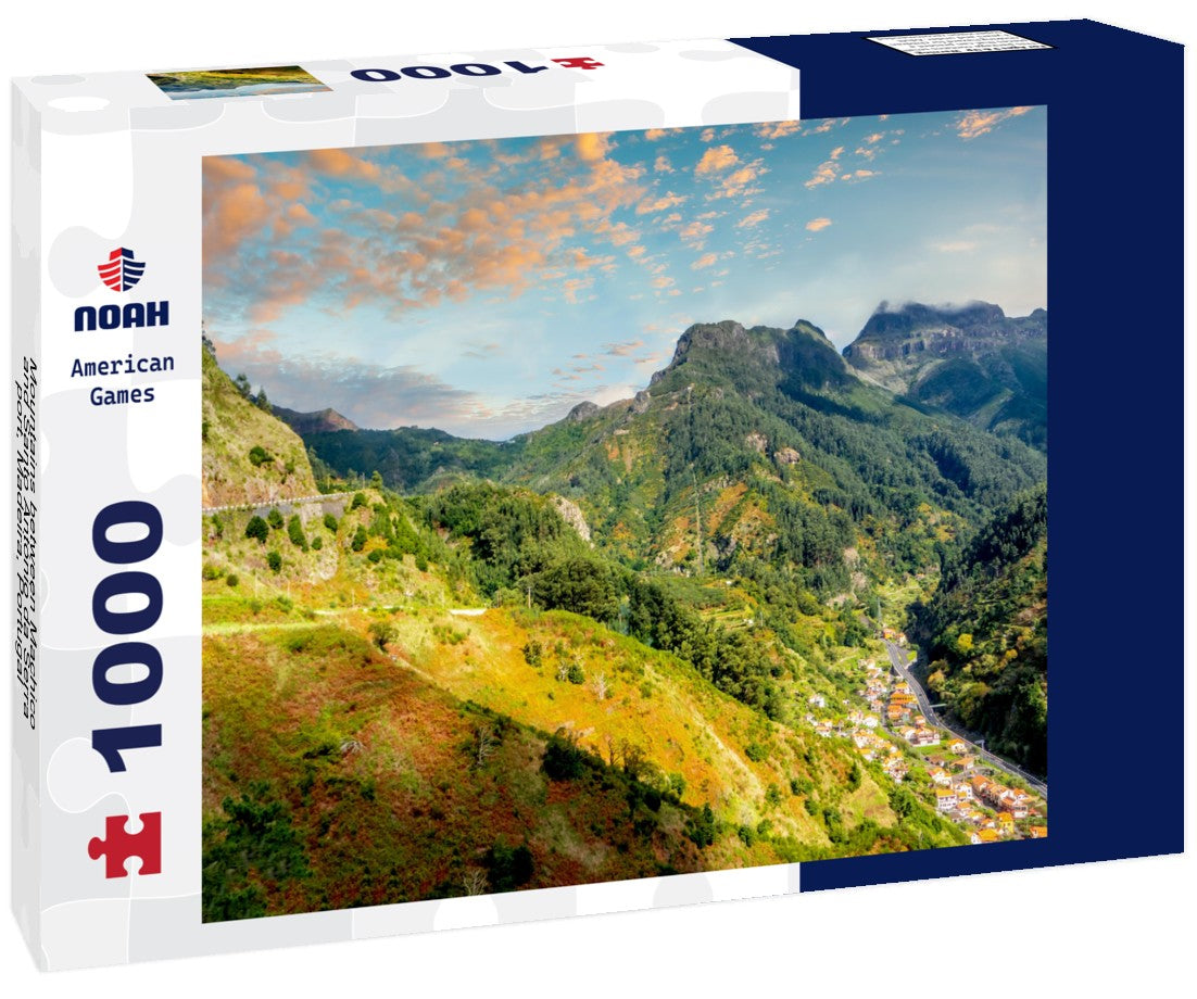 Noah Jigsaw Puzzle Mountains between Machico and Santo António da Serra, port, Madeira, Portugal 1000 pieces