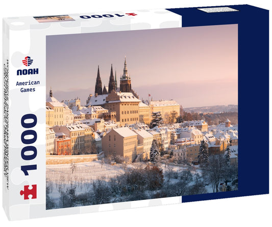 WONDERFUL WINTER VIEW ON PRAGUE CASTLE, HRADCANY, CZECH REPUBLIC, ZIMNÍ PRAŽSKÝ HRAD, HRADCANY, KRÁSNÝ POHLED 1000pc Puzzle