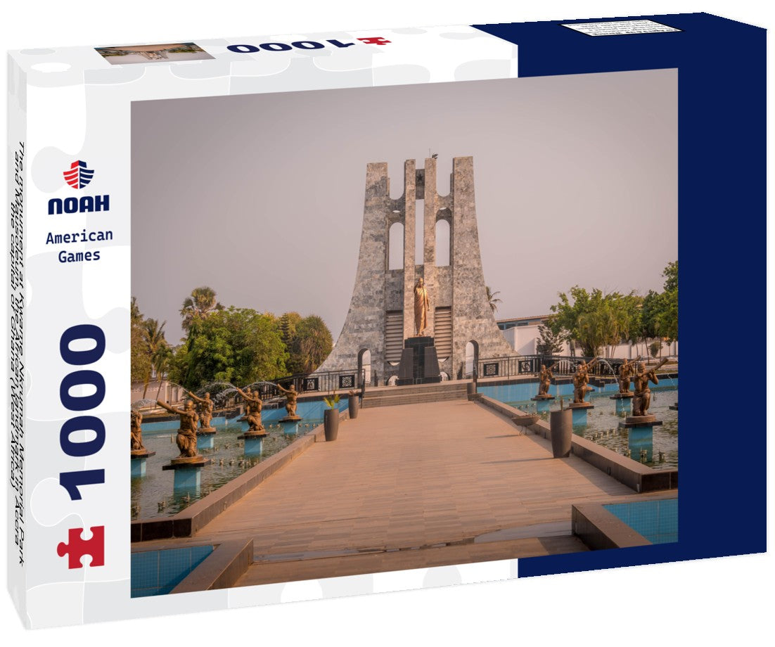 The monument at Kwame Nkrumah Memorial Park and Mausoleum, the African landmark in Accra, the capital of Ghana (West Africa) 1000pc Puzzle
