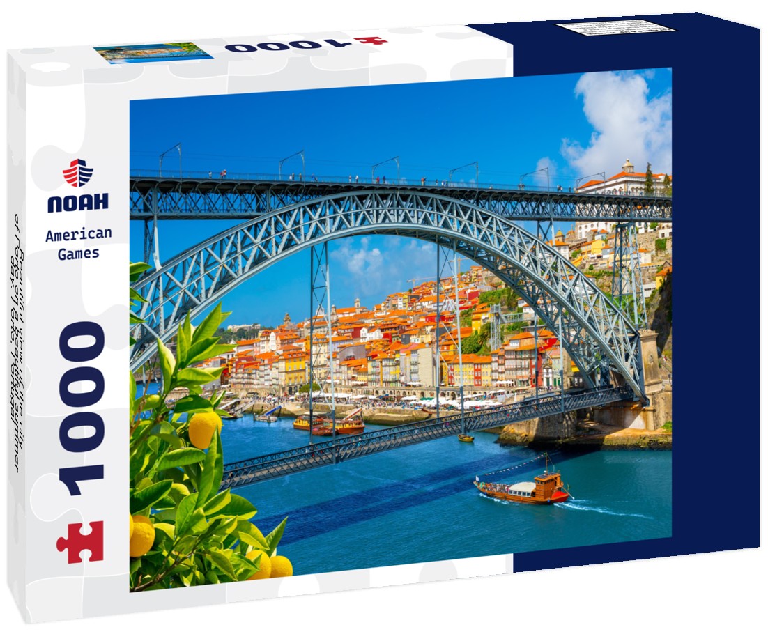 Noah Jigsaw Puzzle Beautiful view of the city of Porto on a beautiful summer day. Porto, Portugal 1000 pieces