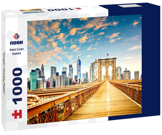 Noah Jigsaw Puzzle Brooklyn Bridge, Skyline of New York City USA 1000 pieces