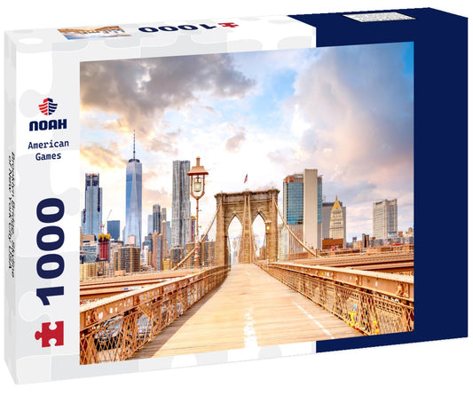 Noah Jigsaw Puzzle Brooklyn Bridge, Skyline of New York City USA 1000 pieces