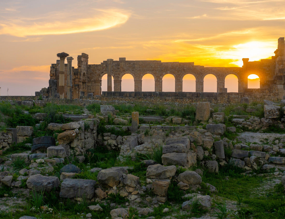 The ancient city of Volubilis near the city of Meknes in Morocco. Volubilis is a destroyed Carthage, later Roman city in Morocco, where Meknes is a UNESCO 1000pc Puzzle