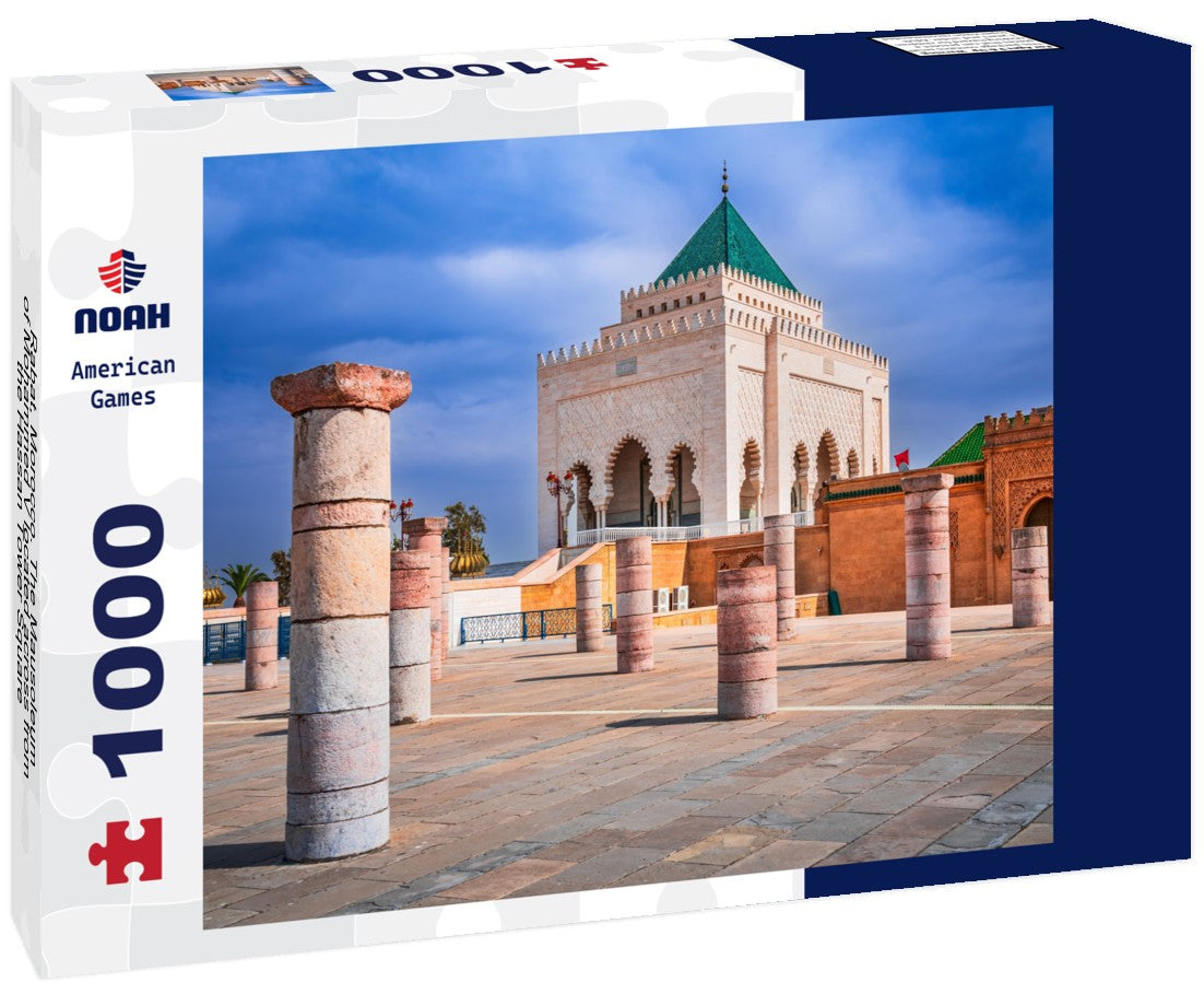 Rabat, Morocco. The Mausoleum of Mohammed V located across from the Hassan Tower Square 1000pc Puzzle