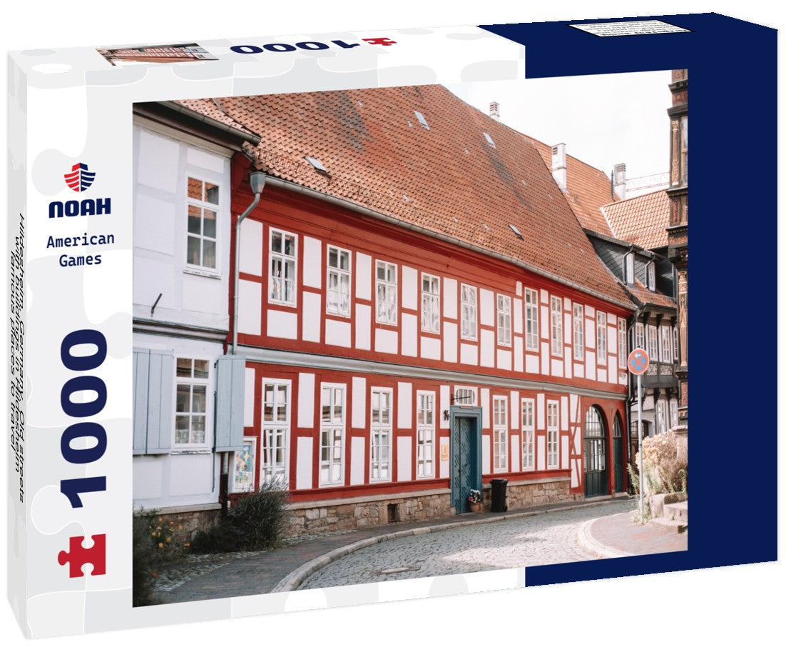 Noah Jigsaw Puzzle Hildesheim, Germany. Old streets with buildings in Hildesheim, famous places to travel 1000 pieces