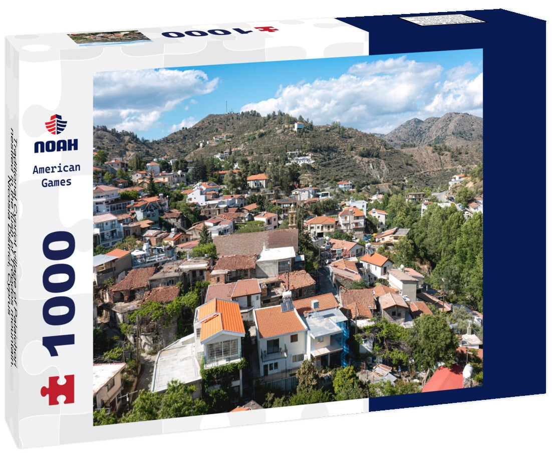 Traditional Cypriot village of Palaichori nestled in the lush pf Troodos mountain. Nicosia District, Cyprus 1000pc Puzzle