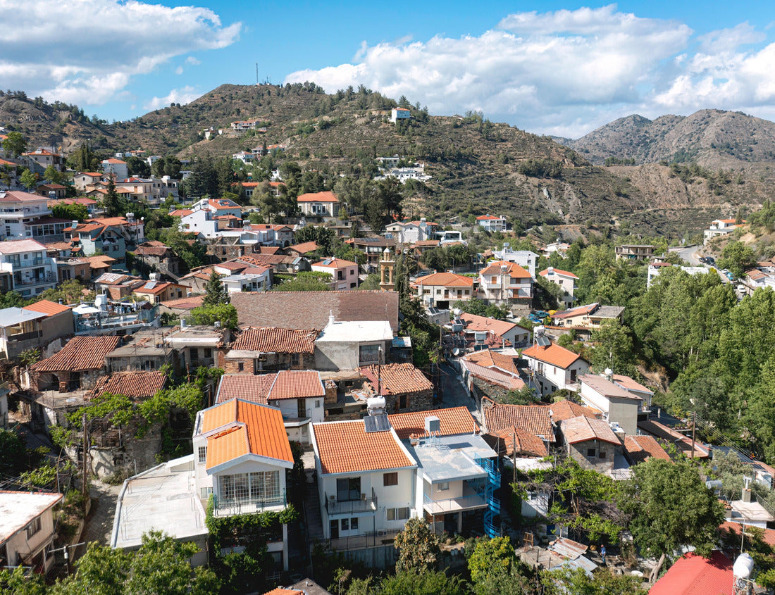 Traditional Cypriot village of Palaichori nestled in the lush pf Troodos mountain. Nicosia District, Cyprus 1000pc Puzzle