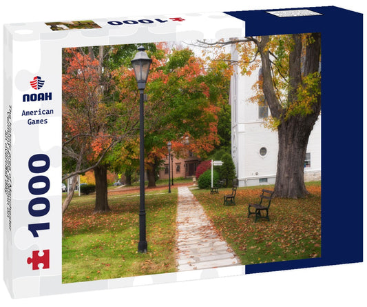 Noah Jigsaw Puzzle The historic area of Manchester Vermont during autumn on an overcast day 1000 pieces
