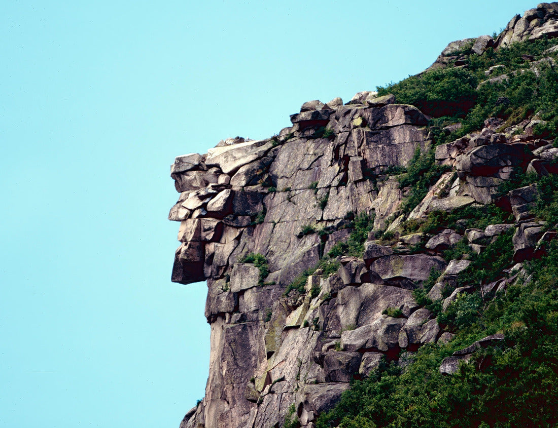 Old Man of the Mountain also called The Great Stone Face or The Profile Cannon Mountain, Franconia, New Hampshire, USA 1000pc Puzzle