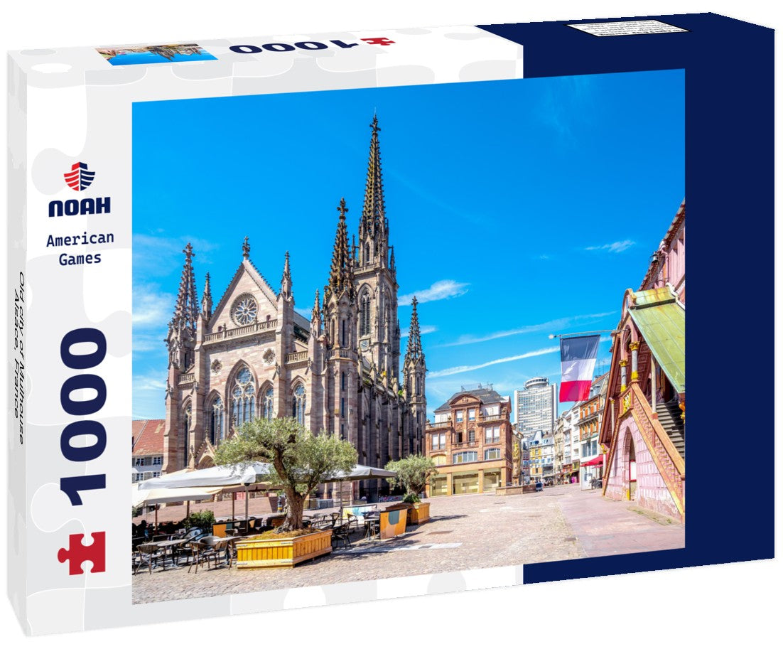 Old city of Mulhouse, Alsace, France 1000pc Puzzle