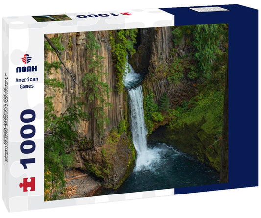 Noah Jigsaw Puzzle A beautiful setting surrounding a backcountry waterfall in deep in the Oregon forest 1000 pieces