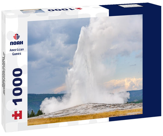 Noah Jigsaw Puzzle The Old Faithful Geyser at Yellowstone National Park in Wyoming 1000 pieces